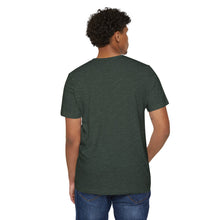 Load image into Gallery viewer, Year Round blue HBCU ish w/ red dot Unisex Recycled Organic T-Shirt