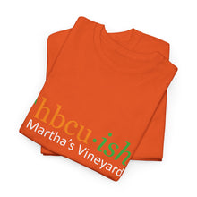 Load image into Gallery viewer, YEAR ROUND orange HBCU green ish Unisex Heavy Cotton Tee