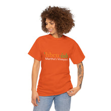 Load image into Gallery viewer, YEAR ROUND orange HBCU green ish Unisex Heavy Cotton Tee