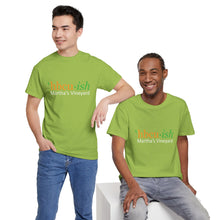 Load image into Gallery viewer, YEAR ROUND orange HBCU green ish Unisex Heavy Cotton Tee