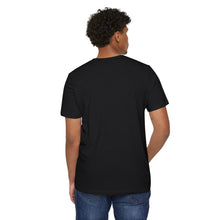 Load image into Gallery viewer, Year Round blue HBCU ish w/ red dot Unisex Recycled Organic T-Shirt