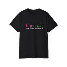 Load image into Gallery viewer, YEAR ROUND HBCU'ISH  pink Ish green Unisex Ultra Cotton ROUND NECK Tee READ SIZING CHART