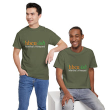 Load image into Gallery viewer, YEAR ROUND orange HBCU green ish Unisex Heavy Cotton Tee