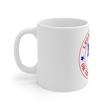 Load image into Gallery viewer, Red, White & Blue LEGACY WEEK ON THE VINEYARD Mug 11oz - LWV (red ) MV and accent stars ( blue )