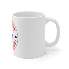 Load image into Gallery viewer, Red, White & Blue LEGACY WEEK ON THE VINEYARD Mug 11oz - LWV (red ) MV and accent stars ( blue )