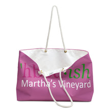 Load image into Gallery viewer, PINK HBCU green ish Weekender Bag
