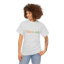 Load image into Gallery viewer, YEAR ROUND orange HBCU green ish Unisex Heavy Cotton Tee

