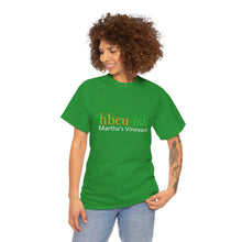 Load image into Gallery viewer, YEAR ROUND orange HBCU green ish Unisex Heavy Cotton Tee
