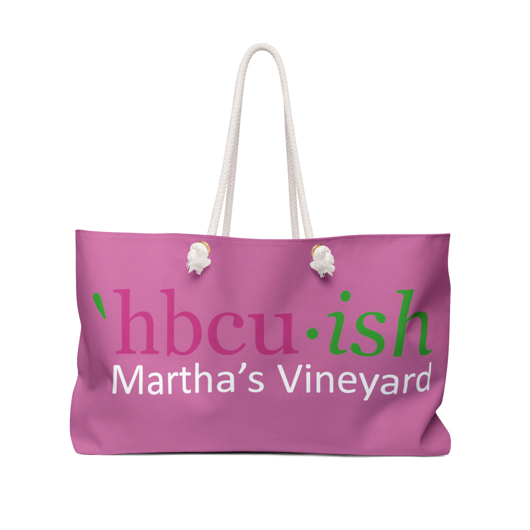 PINK HBCU green ish Weekender Bag
