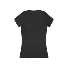 Load image into Gallery viewer, YEAR ROUND orange HBCU green ish Women&#39;s Jersey Short Sleeve Deep V-Neck Tee
