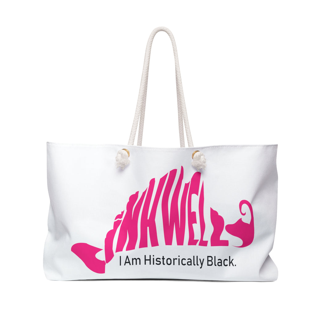 Pink Inkwell Weekender Bag