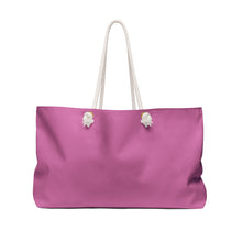 Load image into Gallery viewer, PINK HBCU green ish Weekender Bag
