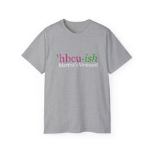 Load image into Gallery viewer, YEAR ROUND HBCU&#39;ISH  pink Ish green Unisex Ultra Cotton ROUND NECK Tee READ SIZING CHART
