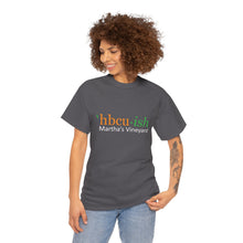 Load image into Gallery viewer, YEAR ROUND orange HBCU green ish Unisex Heavy Cotton Tee
