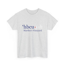 Load image into Gallery viewer, Year Round blue HBCU-ish red dot [Unisex Heavy Cotton Tee]
