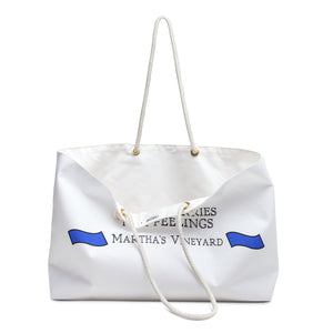 Catch Ferries Not Feelings Weekender Bag - Martha's Vineyard Tote for Travel & Beach