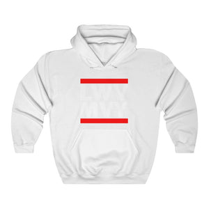 LWV- MVY Black Hoodie with White Letters Unisex Heavy Blend™ Hooded Sweatshirt PLEASE READ SIZING CHART