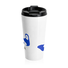 Load image into Gallery viewer, Royal Blue Inkwell Stainless Steel Travel Mug

