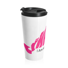 Load image into Gallery viewer, Pink Inkwell Stainless Steel Travel Mug

