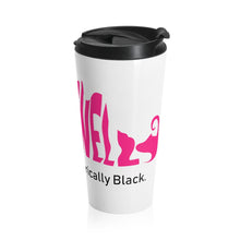 Load image into Gallery viewer, Pink Inkwell Stainless Steel Travel Mug
