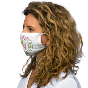 Pink and Green Snug-Fit Polyester Face Mask