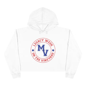 LWV MV red white and blue Crop Hoodie - PLEASE SEE SIZE CHART