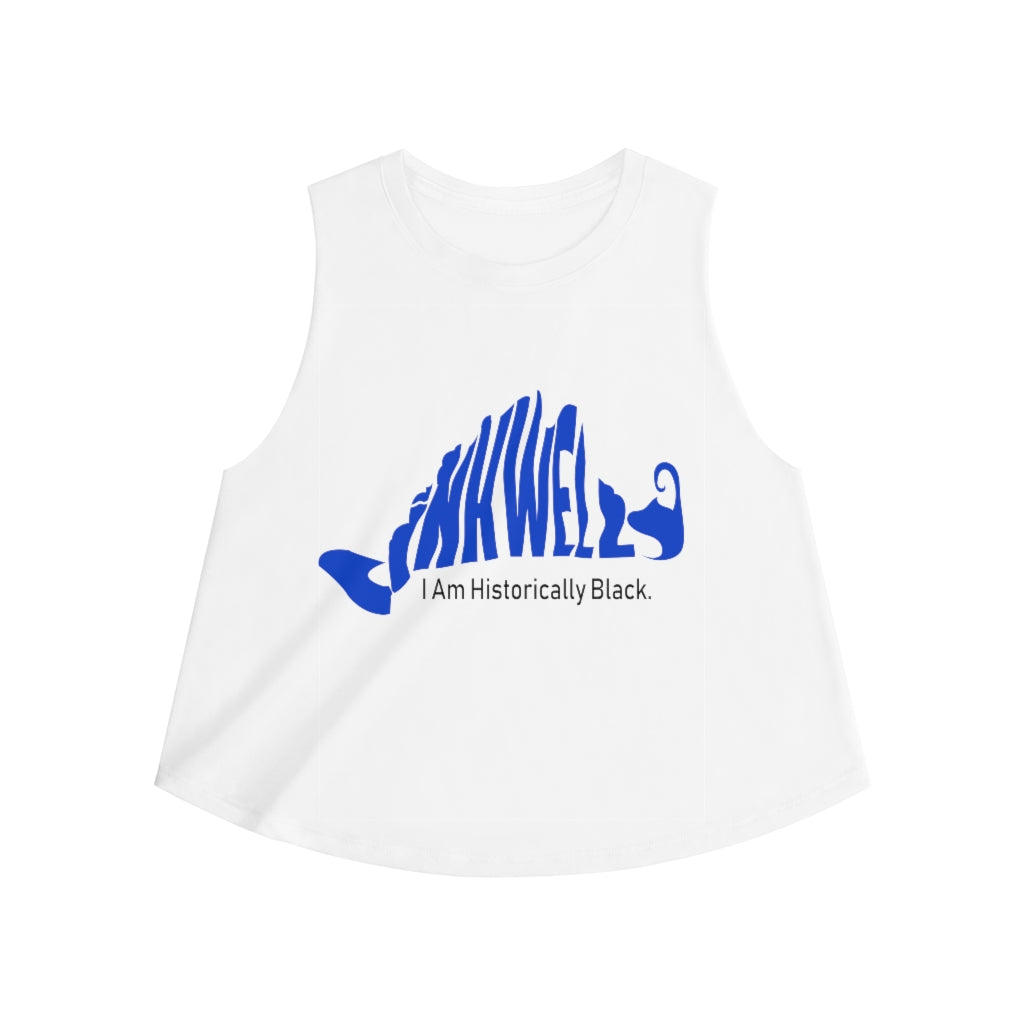 Royal Blue Inkwell Women's Crop top