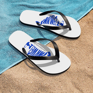 Blue Unisex Flip-Flops