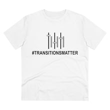 Load image into Gallery viewer, #TRANSITIONSMATTER Sound Board - Organic Creator WHITE T-shirt - Unisex  - PLEASE READ SIZE CHART
