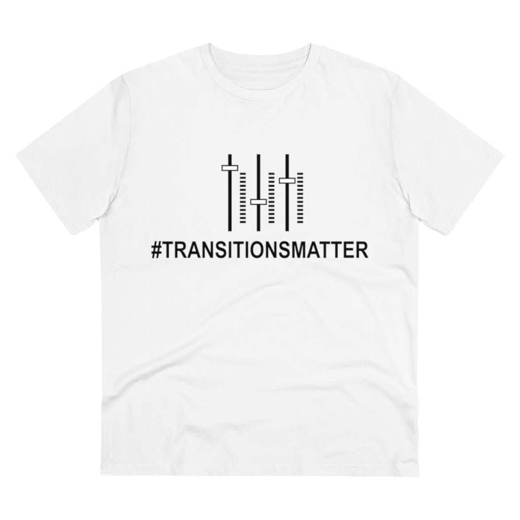 #TRANSITIONSMATTER Sound Board - Organic Creator WHITE T-shirt - Unisex  - PLEASE READ SIZE CHART