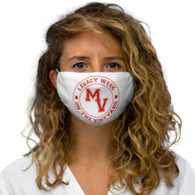 Load image into Gallery viewer, Crimson and White LEGACY WEEK ON THE VINEYARD Snug-Fit Polyester Face Mask - LWV (red ) MV and accent stars ( red )
