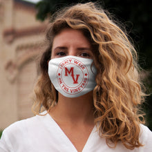 Load image into Gallery viewer, Crimson and White LEGACY WEEK ON THE VINEYARD Snug-Fit Polyester Face Mask - LWV (red ) MV and accent stars ( red )
