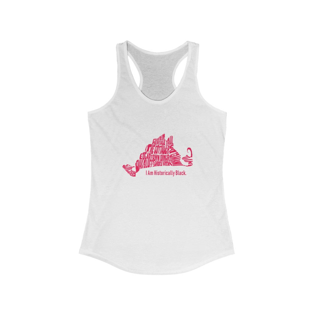 Red MV Noir Women's Ideal Racerback Tank