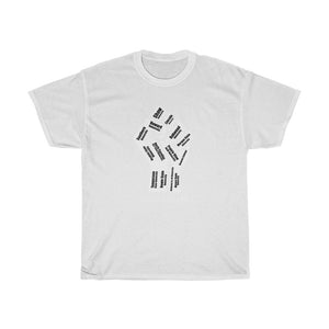HBCU Power to the People Unisex Unisex Heavy Cotton Black Tee - white fist with black letters  