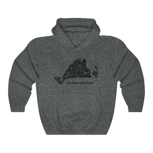 HBCU collage Heather Grey Unisex Heavy Blend™ Hooded Sweatshirt