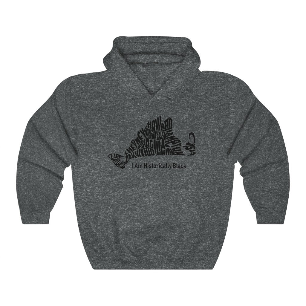 HBCU collage Heather Grey Unisex Heavy Blend™ Hooded Sweatshirt