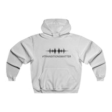 Load image into Gallery viewer, #TRANSITIONSMATTER - FREQUENCY -  Men&#39;s NUBLEND® Hooded Sweatshirt GREY  PLEASE READ SIZE CHART
