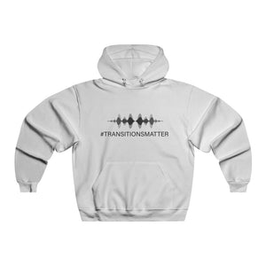 #TRANSITIONSMATTER - FREQUENCY -  Men's NUBLEND® Hooded Sweatshirt GREY  PLEASE READ SIZE CHART