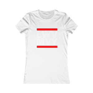 LWV-MVY Black Tee with White Letters Women's Softstyle Tee - PLEASE READ SIZING CHART
