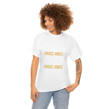 Load image into Gallery viewer, Grace Jones Gold X NAVY Unisex Heavy Cotton Tee
