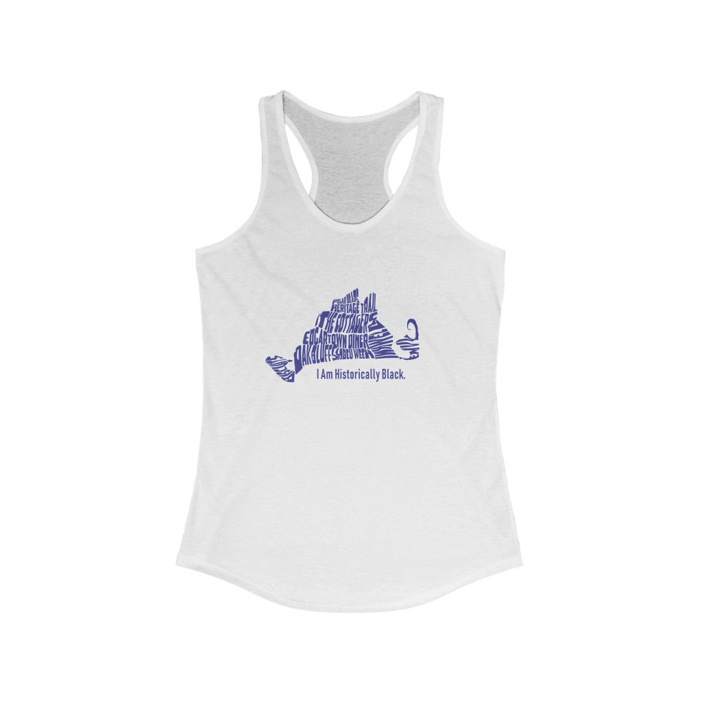 Blue MV Noir Women's Ideal Racerback Tank