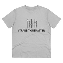 Load image into Gallery viewer, #TRANSITIONSMATTER Sound Board Organic Creator GREY T-shirt - Unisex  - PLEASE READ SIZE CHART
