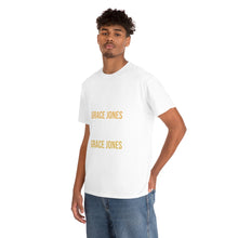 Load image into Gallery viewer, Grace Jones Gold X NAVY Unisex Heavy Cotton Tee
