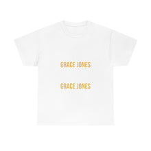 Load image into Gallery viewer, Grace Jones Gold X NAVY Unisex Heavy Cotton Tee
