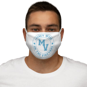 ( Columbia Colored) Blue Snug-Fit Polyester Face Mask