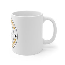 Load image into Gallery viewer, Black and Gold LEGACY WEEK ON THE VINEYARD Mug 11oz LWV (gold) MV and accent stars ( black )
