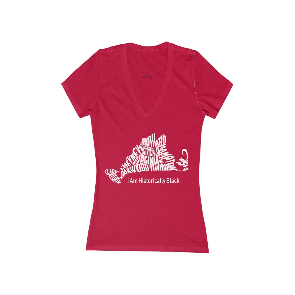 Women's Jersey Short Sleeve Deep V-Neck Tee